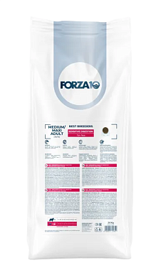 Forza10 Best Breeders Medium/Maxi Adult Sensitive Digestion сухой корм для взрослых собак средних и крупных пород при чувствительном пищеварении, с рыбой