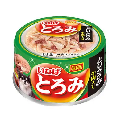 Inaba консервы Тороми филе курицы в бульоне с говядиной для собак