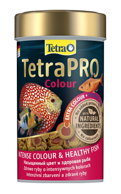 TetraPro Colour корм чипсы для всех видов рыб для усиления и поддержания окраски