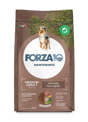 Forza10 Maintenance Dog Adult Medium сухой корм для взрослых собак средних пород с ягненком и рисом