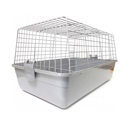 Купить №1 клетка с двумя боковыми дверями для кроликов белая
