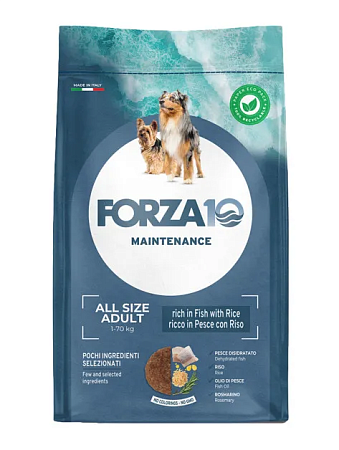 Купить forza10 maintenance dog adult all size сухой корм для взрослых собак всех пород с рыбой и рисом