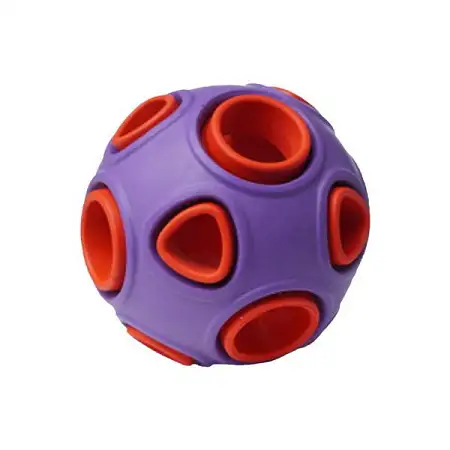 Купить homepet silver series игрушка для собак мяч фиолетово-красный каучук