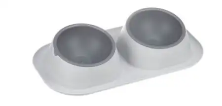 Купить homepet frost touch maxi миска двойная пластиковая для собак, смоки