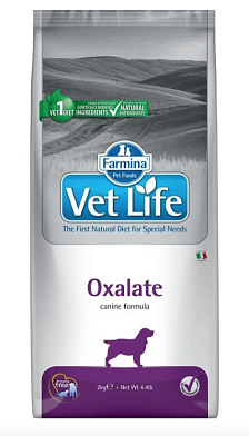Farmina Vet Life Dog Oxalate сухой корм для взрослых собак всех пород при мочекаменной болезни оксалатного типа