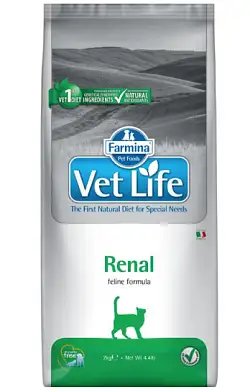 Farmina Vet Life Natural Diet Cat Renal сухой корм для кошек при почечной недостаточности 
