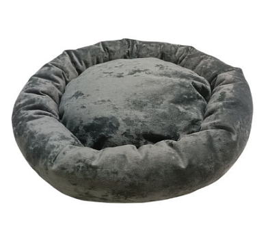 HOMEPET Plush лежак ватрушка для собак и кошек, темно-зеленая