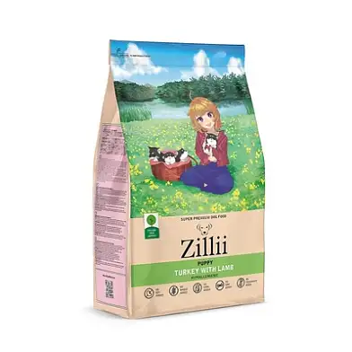 Zilli сухой корм для щенков всех пород Индейка с ягнёнком
