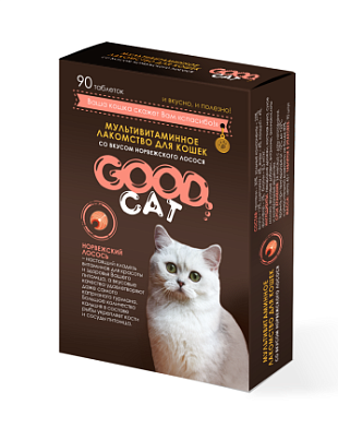 GOOD CAT Мультивитаминное лакомcтво для кошек "Норвежский лосось"