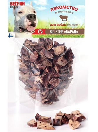 Купить svb-in big step лакомство для взрослых собак всех пород, легкое баранье