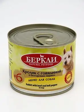 Berkley консервы для собак с кроликом, говядиной и болгарским перцем LOCAL