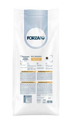 Forza10 Best Breeders Medium/Maxi Puppy сухой корм для щенков средних и крупных пород, с курицей и картофелем