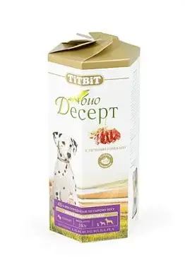 TiTBiТ лакомство для собак печенье "Био десерт" с печенью стандарт