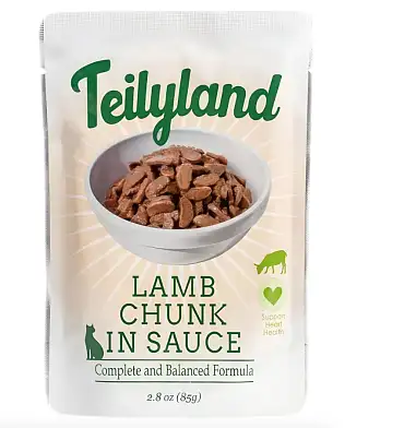 Teilyland влажный корм для кошек кусочки с ягненком в соусе (пауч)