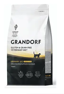 Grandorf Veterinary Diet Cat Urinary S/O Moderate Calorie полнорационный диетический сухой корм для кошек склонных к набору веса, при мочекаменной болезни срок годности до 29.11.26
