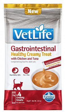 Farmina Vet Life Cat Gastrointestinal лакомство для кошек, крем-суп с курицей и тунцом