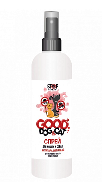Good Dog&Cat "STOPПАРАЗИТ" антипаразитарный спрей для кошек и собак, для обработки шерсти