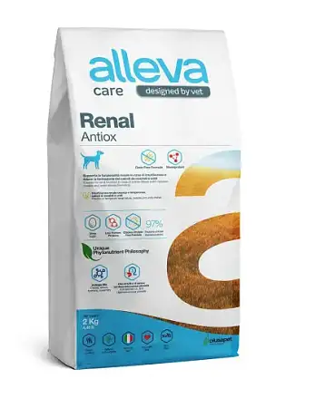 Купить alleva care dog adult renal-antiox сухой диетический корм для взрослых собак всех пород для поддержания функции почек