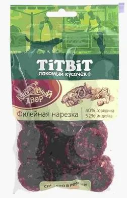 TiTBiT лакомство для собак нарезка Филейная Колбасный двор