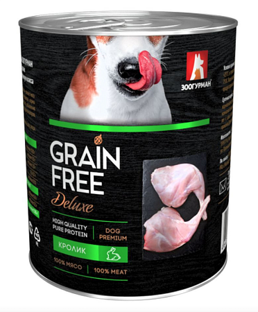 Купить Зоогурман grain free консервы для собак с кроликом