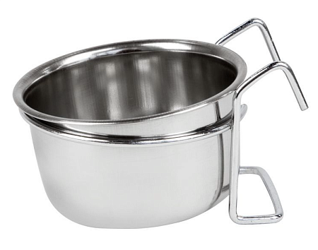 Купить Уют Миска металлическая на крючках для кошек и собак