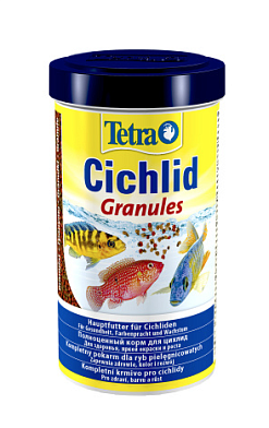 Tetra Cichlid Granules Основной корм для цихлид и крупных рыб, гранулы