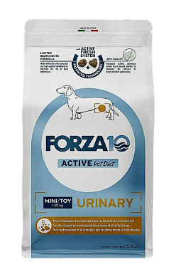 Forza10 ACT Urinary Dog Mini & Toy Adult Pesce Dry сухой корм для взрослых собак мелких пород при заболеваниях мочевыводящих путей, с рыбой