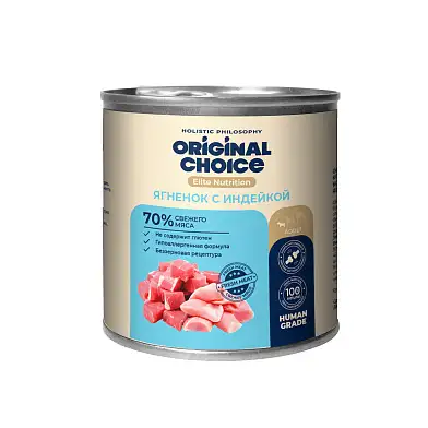 ORIGINAL CHOICE Elite Nutrition Adult Mini консервы для собак мелких пород ягненок с индейкой