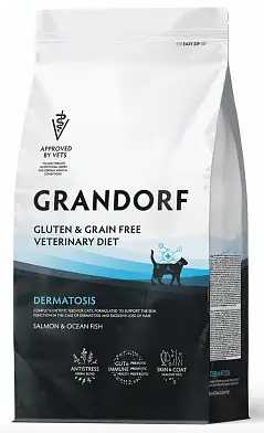 Grandorf Veterinary Diet Cat Dermatosis полнорационный диетический сухой корм для кошек с заболеваниями кожи