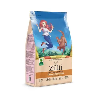 Zilli сухой корм для взрослых собак всех пород Индейка с Ягнёнком