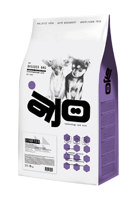 AJO Breeder Starter сухой корм для щенков средних и крупных пород с гречкой