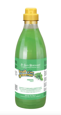 Купить iv san bernard fruit of the grommer mint Шампунь для собак и кошек для любого вида шерсти с витамином В6