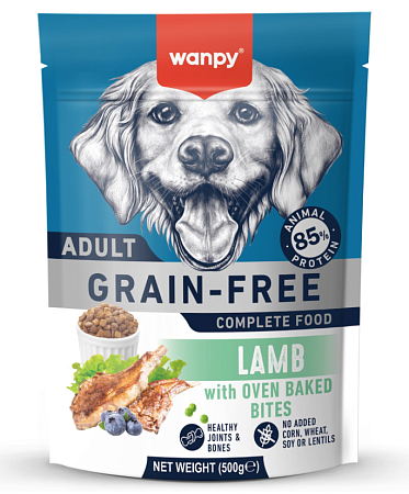 Купить wanpy dog сухой корм для взрослых собак с ягнёнком