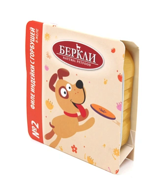 Berkley №2 влажный корм для собак, филе индейки с горбушей в желе (ламистер)
