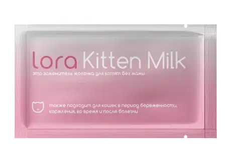 Купить lora kitten milk заменитель молока для котят сухая смесь, в паучах