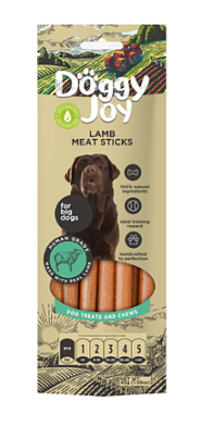 DOGGY JOY лакомство для собак крупных пород, мясные колбаски из ягненка