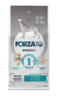 Forza10 MonoDiet Adult Maxi Pesce сухой корм для взрослых собак крупных пород, c рыбой