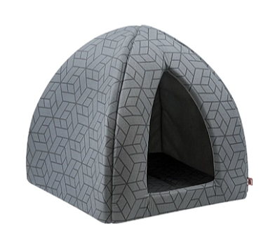 ZOOexpress дом-вигвам «Геометрия» для кошек и собак бязь, серый
