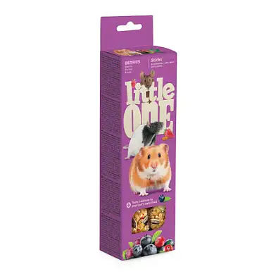 Little One лакомство Палочки для хомяков, крыс, мышей и песчанок с ягодами