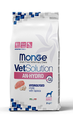 Monge VetSolution An-Hydro ан-гидро сухой корм для собак при пищевой непереносимости