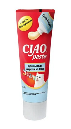 Купить inaba ciao paste паста для вывода шерсти из ЖКТ для кошек, Тунец Магуро
