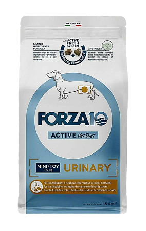 Купить forza10 act urinary dog mini & toy adult pesce dry сухой корм для взрослых собак мелких пород при заболеваниях мочевыводящих путей, с рыбой
