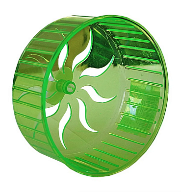 №1 игрушка для грызунов колесо пластиковое, зеленое