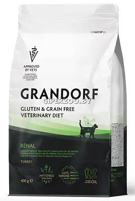 Grandorf Veterinary Diet Cat Renal полнорационный диетический сухой корм для кошек, для поддержки функции почек при ХБН