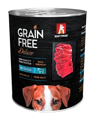 Зоогурман Grain Free консервы для собак с ягненком