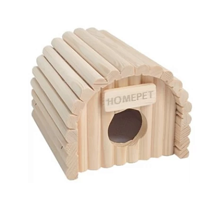 Купить homepet домик для грызунов ракушка деревянный