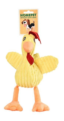 Homepet игрушка для собак петух, с пищалкой и шуршащим эффектом, плюш