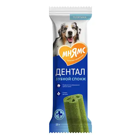 Купить Мнямс dental лакомство для собак Зубные спонжи с эвкалиптом