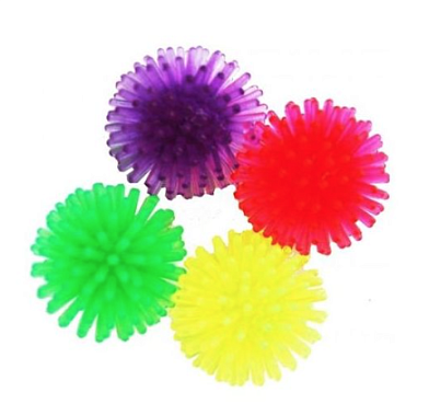 Уют игрушка для кошек мяч-шуршик, неоновый