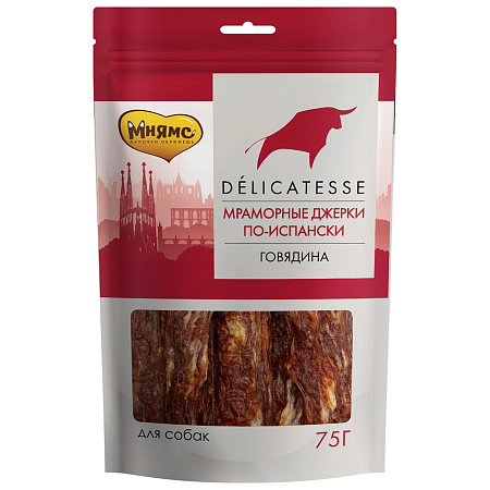 Купить Мнямс лакомство для собак Мраморные джерки по-испански